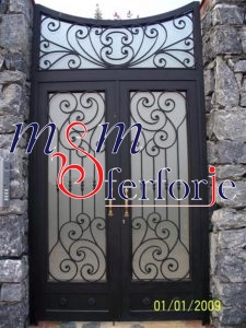 080 FERFORJE KANATLI BAHÇE GİRİŞ KAPISI