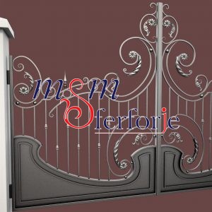 060 FERFORJE KANATLI BAHÇE GİRİŞ KAPISI
